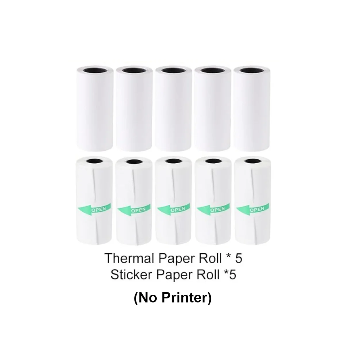 Compact Thermal Mini Printer - Portable Bluetooth Inkless Sticker Maker for Creative DIY Photo Printing
