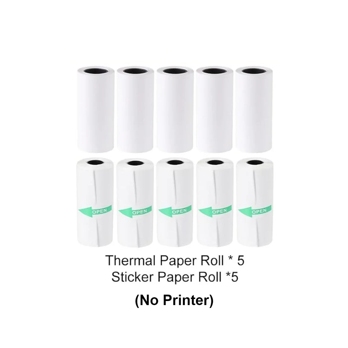 Compact Thermal Mini Printer - Portable Bluetooth Inkless Sticker Maker for Creative DIY Photo Printing