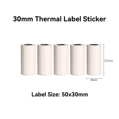 Compact Thermal Mini Printer - Portable Bluetooth Inkless Sticker Maker for Creative DIY Photo Printing