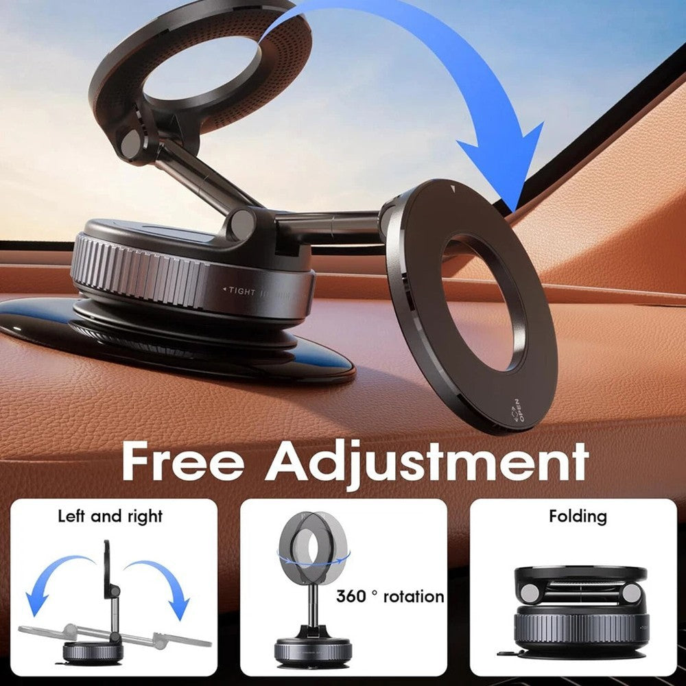Revolutionary 360° Magnetic Suction Cup Car Phone Holder - Secure and Adjustable for Ultimate Convenience