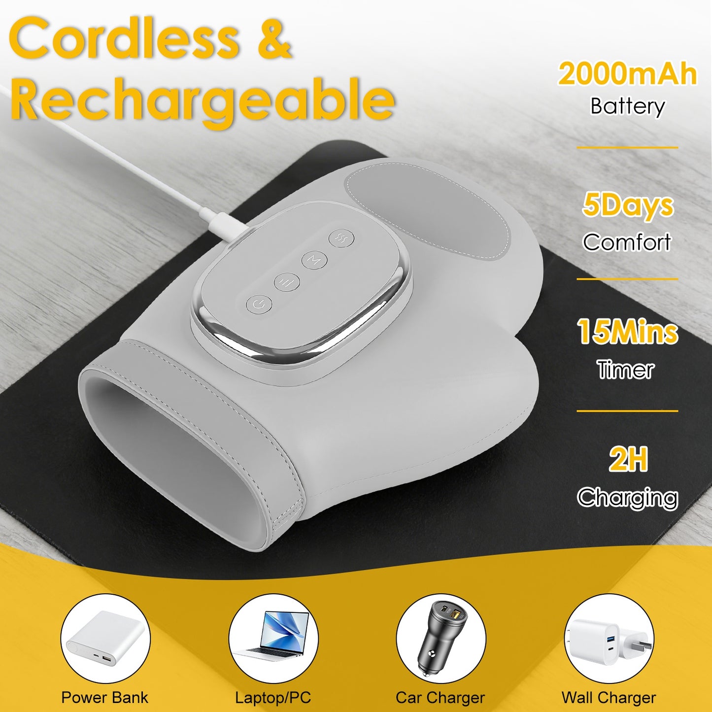 Smart Hand Massager with Heat & Air Compression
