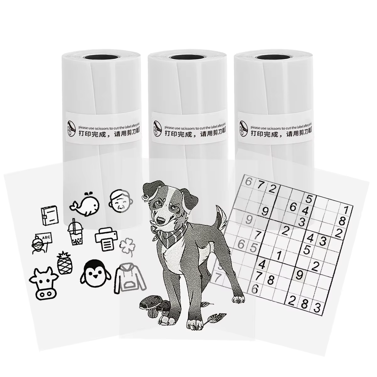 Compact Thermal Mini Printer - Portable Bluetooth Inkless Sticker Maker for Creative DIY Photo Printing