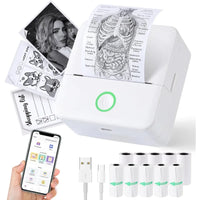 Compact Thermal Mini Printer - Portable Bluetooth Inkless Sticker Maker for Creative DIY Photo Printing