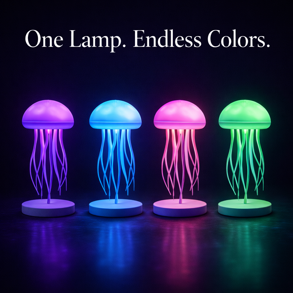 RGB Jellyfish Lamp – Sound Reactive Mood Light