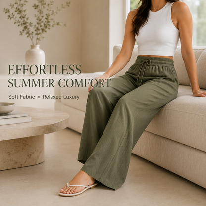 Linen Feel Pants