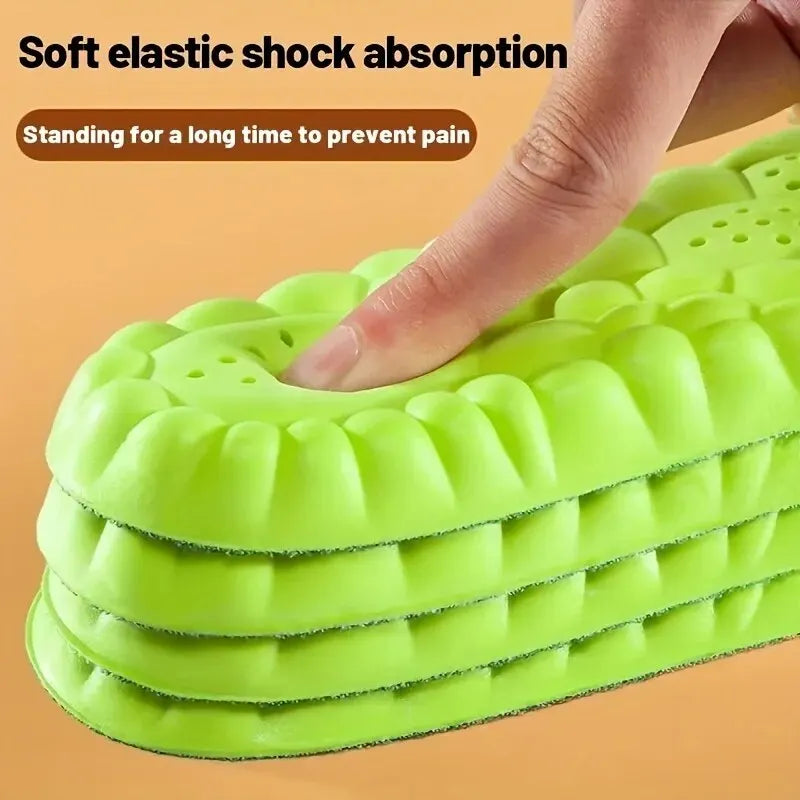 Experience Ultimate Comfort with Our Shock-Absorbing, Breathable Wormwood Deodorant Insoles – Perfect for Arch Support and Sweat Absorption!