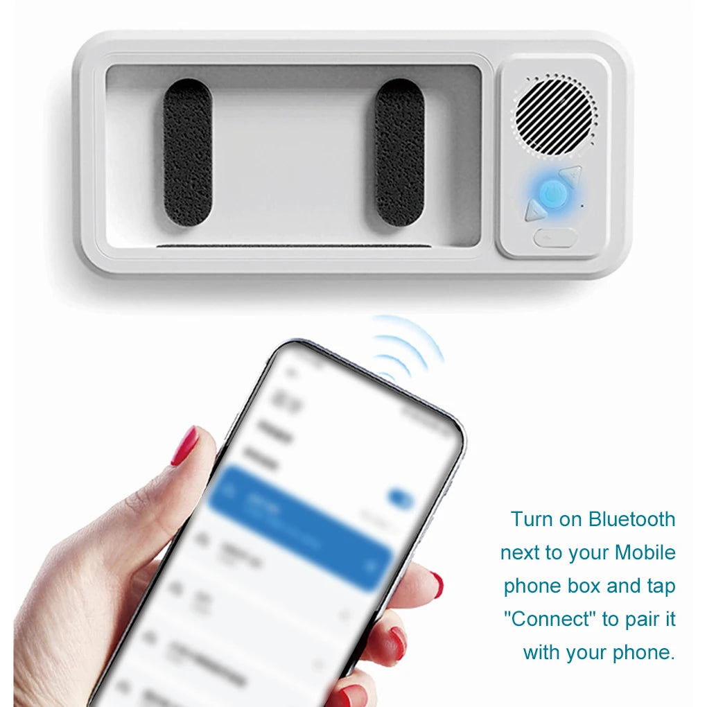 Shower Phone Holder + Bluetooth Speaker (Waterproof)