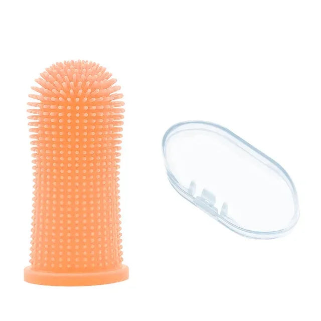 Revolutionary 360° Silicone Toothbrush for Dogs & Cats - Super Soft Pet Finger Toothbrush for Ultimate Teeth Cleaning and Fresh Breath