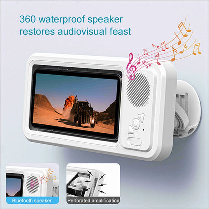 Shower Phone Holder + Bluetooth Speaker (Waterproof)
