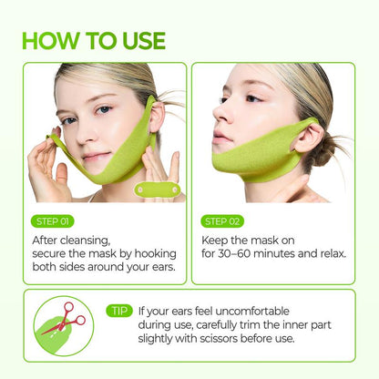[Dr.Melaxin Official] CACTOX V-LIFTING MEWING BAND with Cactus Cooling Reduce Puffiness & Pore Tightening for Visible Pore Care Skin Repair