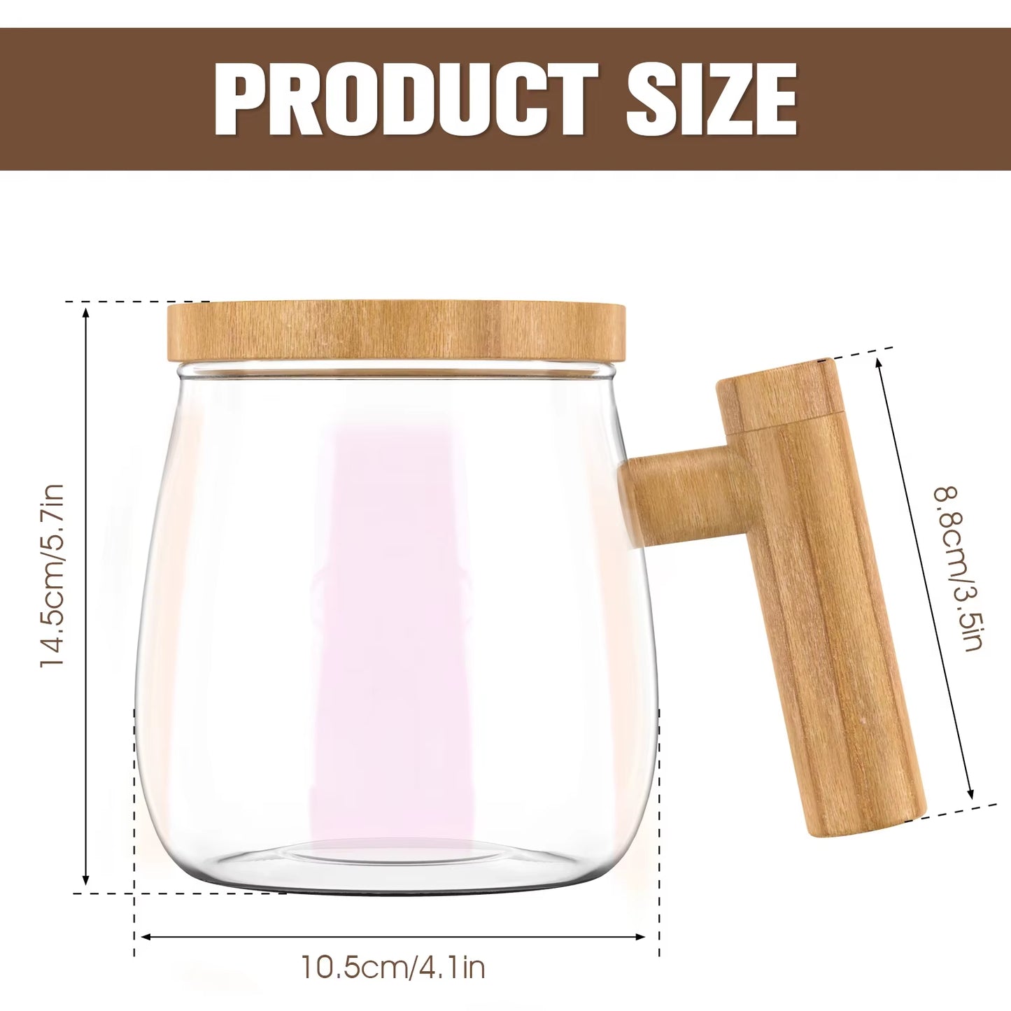 Revolutionary 400ML Self-Stirring Mug: 7000RPM Electric Mixer for Effortless Coffee, Milk, and Protein Shakes