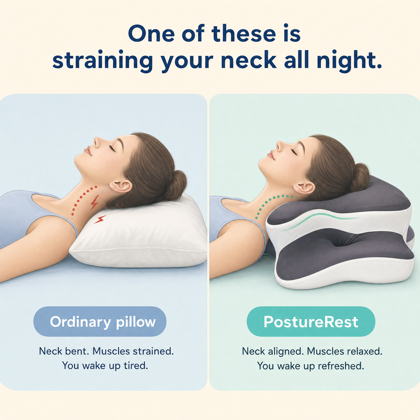 PostureRest™ Cervical Support Pillow